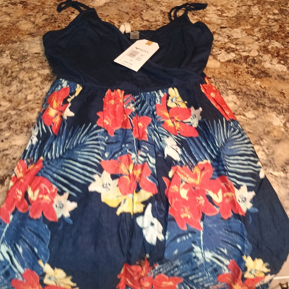 Roxy women's dress size medium period multicolor. Roxy.com purchase. Med New - Picture 2 of 5
